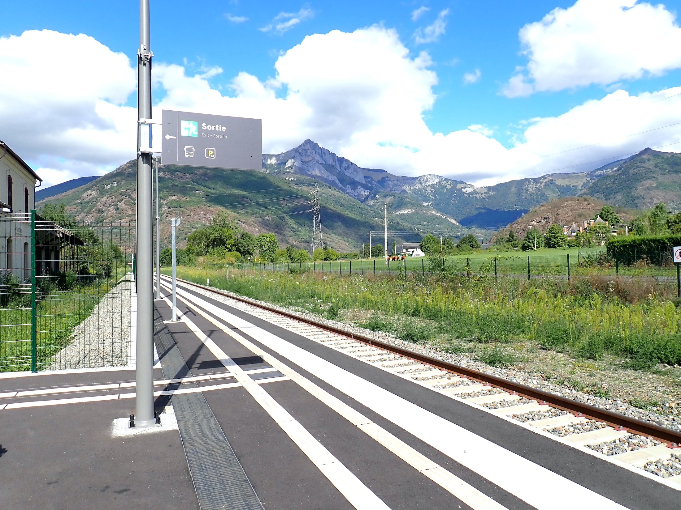 Marignac sur la voie ferrée Montréjeau-Luchon