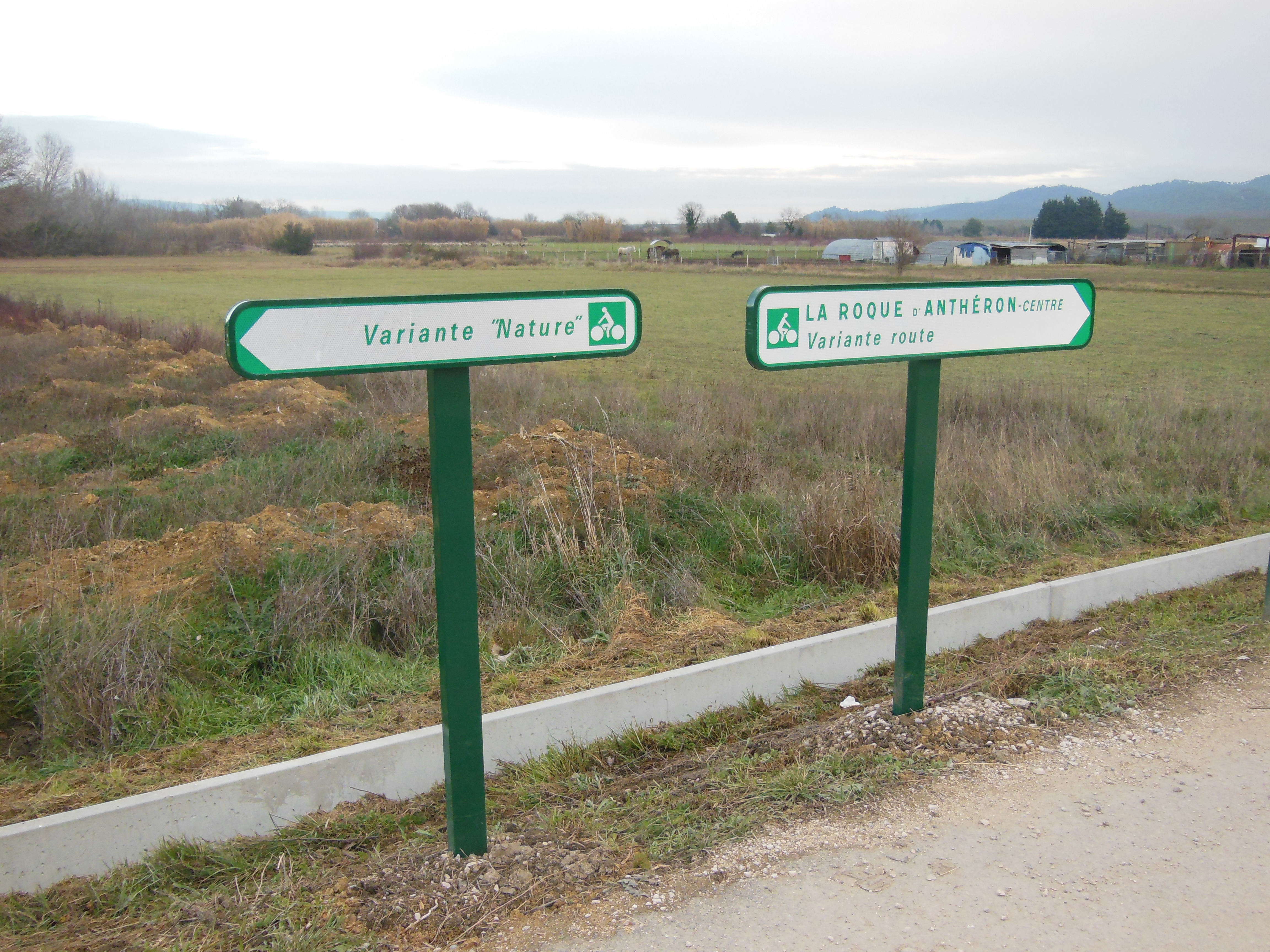 Variantes de l'itinéraire