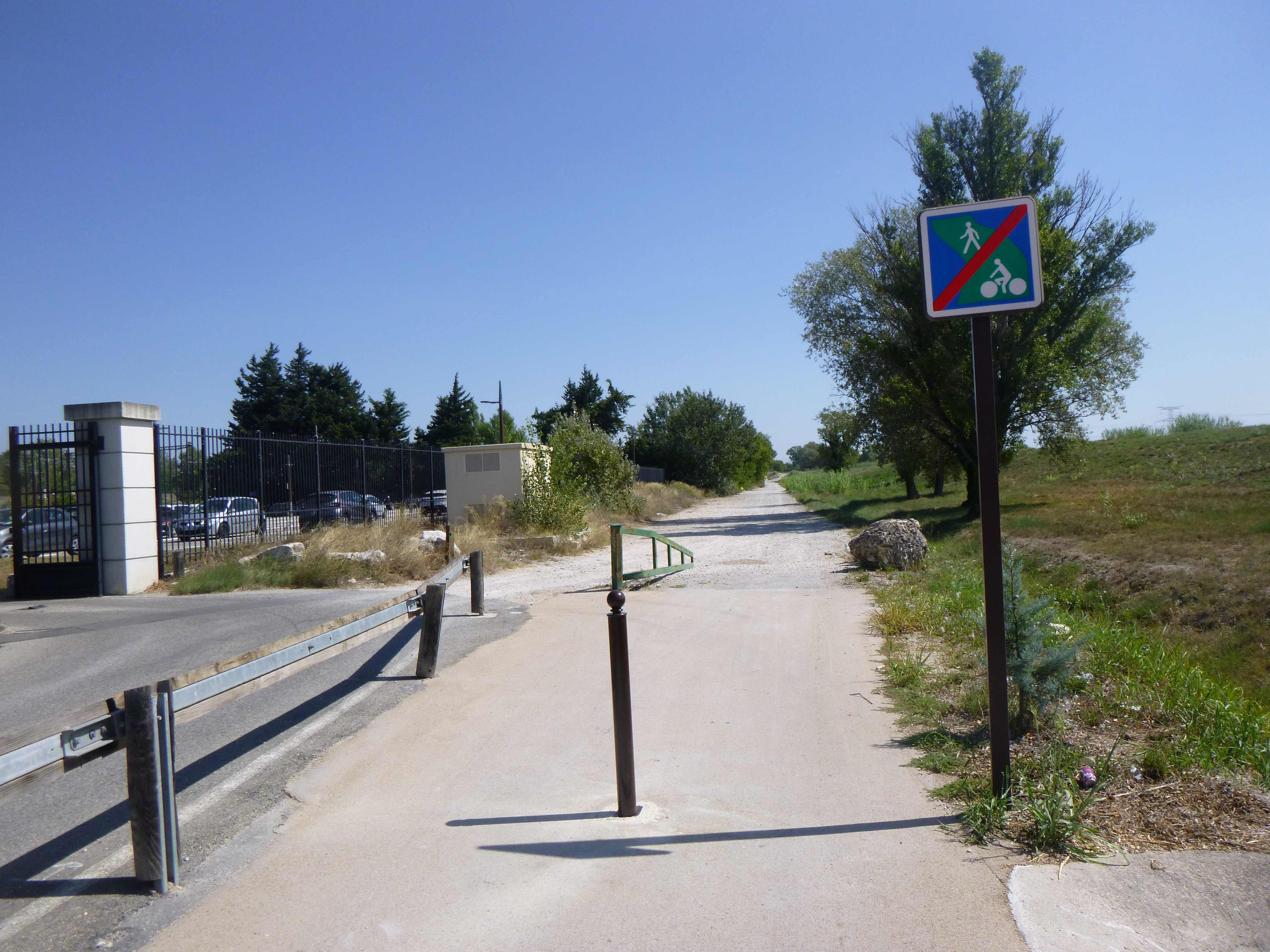 Fin de nouvelle section de voie verte