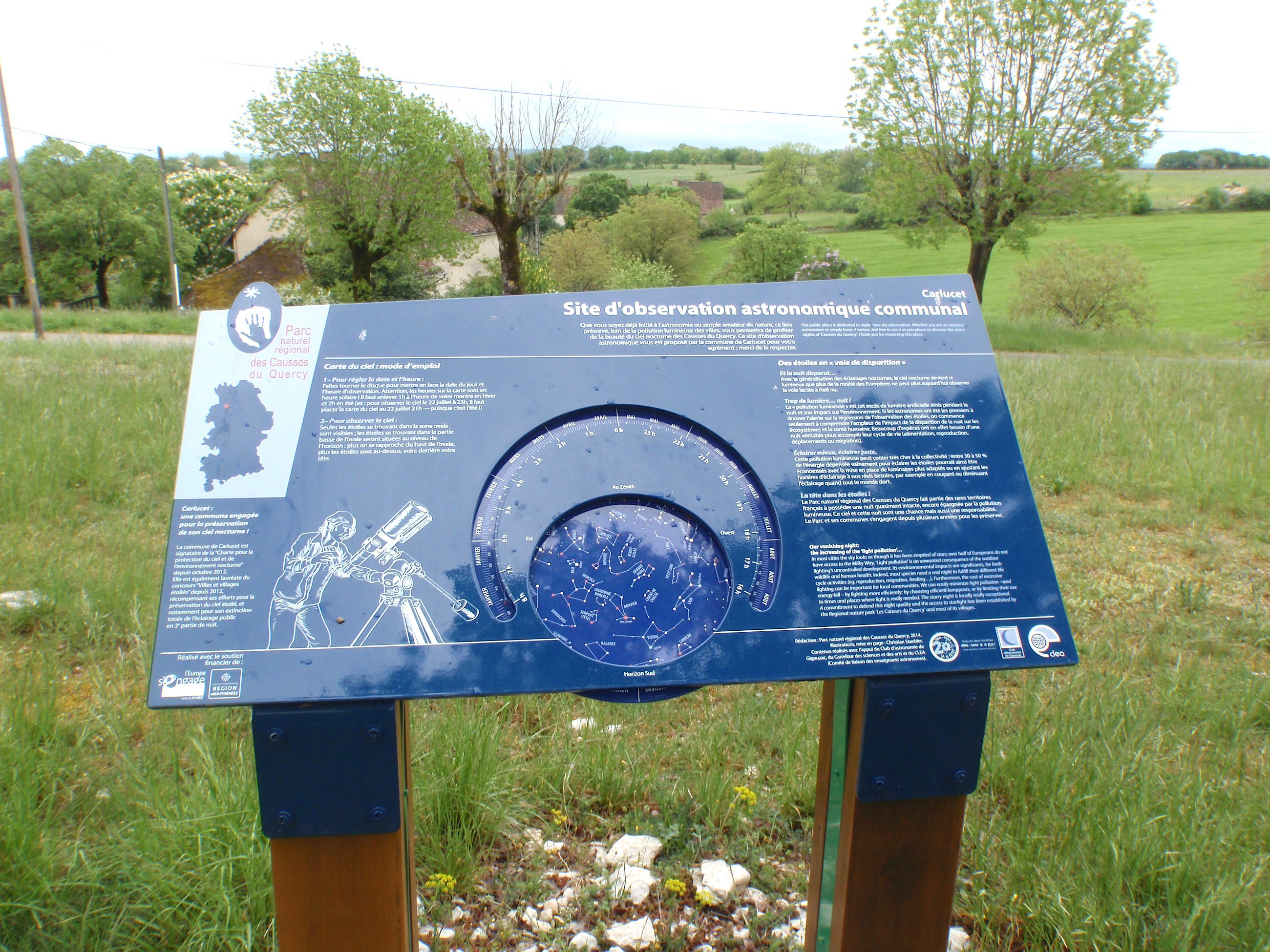 Carte du ciel étoilé