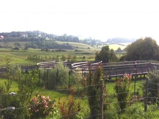 Passerelle au départ