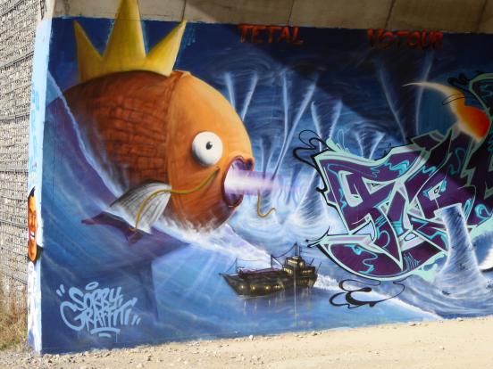 Fresque du pont Des Lônes