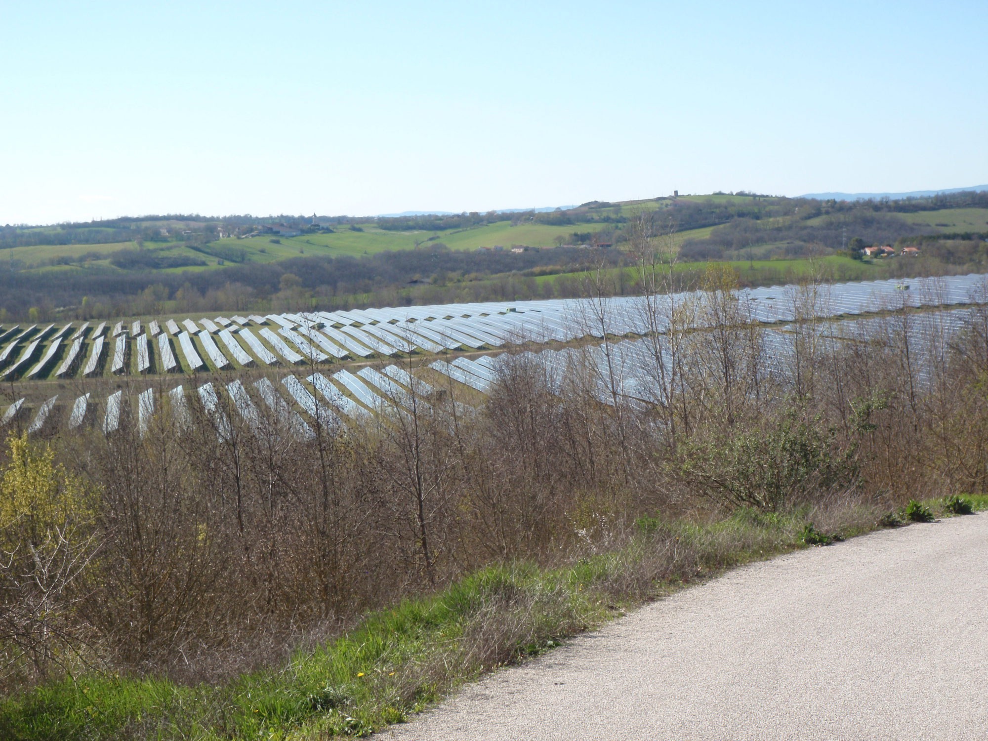 Parc photovoltaïque-vue