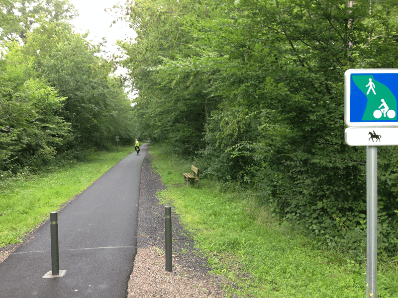 Entrée de la voie verte