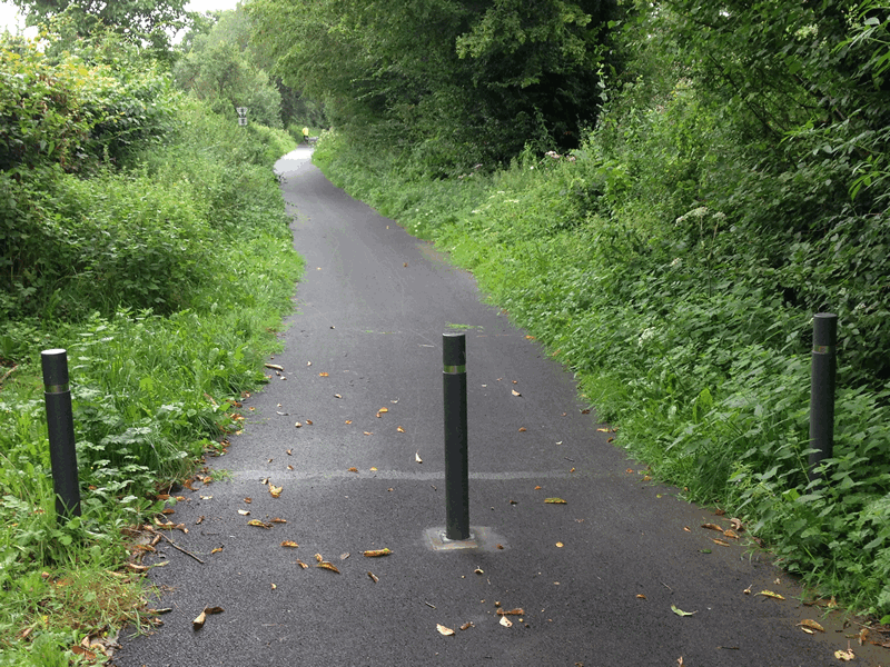 Entrée de la voie verte