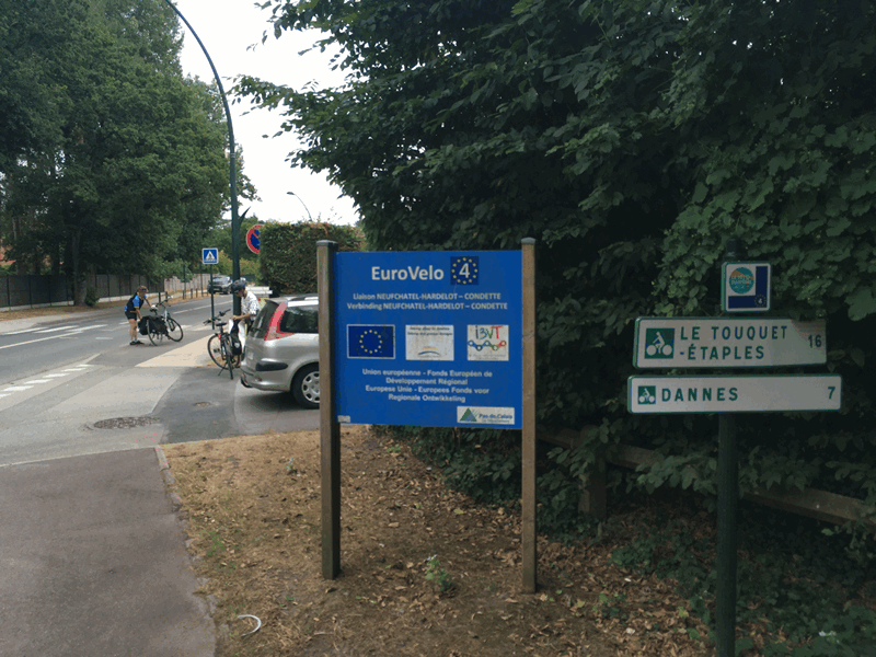Neufchatel-Hardelot : panneau EV4